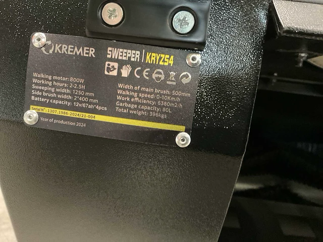 2025 kremer sweeper kryz54 zelfrijdende veegmachine - afbeelding 8 van  35