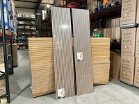 2025 lemotex lm-60270d walnut 2 dozen 2 panelen per doos akoestische wanddecoratie (4x) - afbeelding 3 van  7