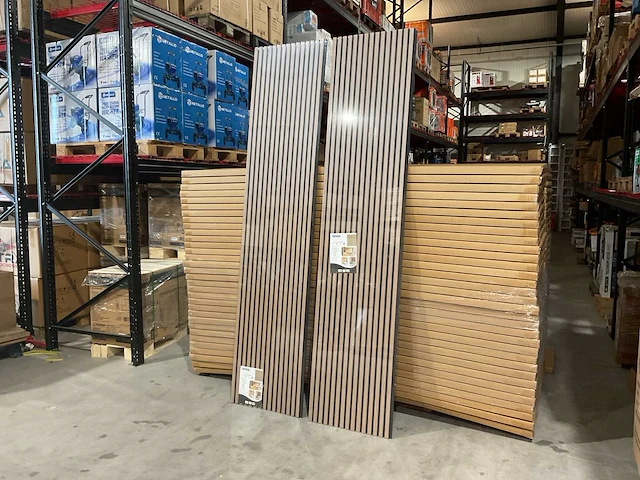 2025 lemotex lm-60270d walnut 2 dozen akoestische wanddecoratie (4x) - afbeelding 1 van  7