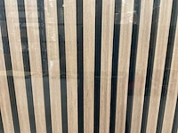 2025 lemotex lm-60270d walnut 2 dozen akoestische wanddecoratie (4x) - afbeelding 5 van  7