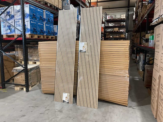 2025 lemotex lm-60270l white oak 2 dozen 2 panelen per doos akoestische wanddecoratie (4x) - afbeelding 1 van  7