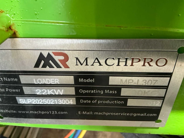 2025 machpro mp-l307 shovel - afbeelding 3 van  11