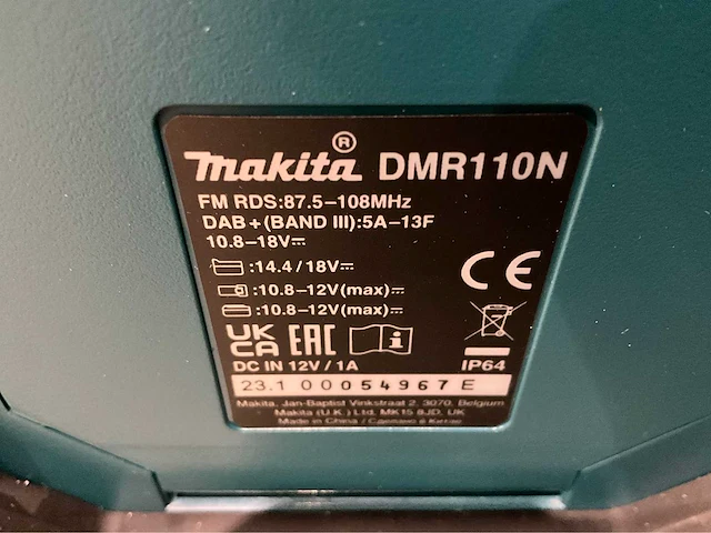2025 makita dmr110n makita bouwradio - afbeelding 2 van  11