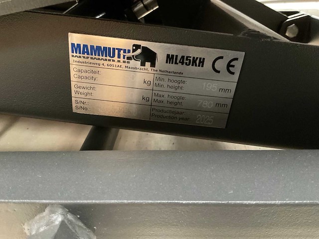 2025 mammuth ml45kh motorheftafel - afbeelding 6 van  6