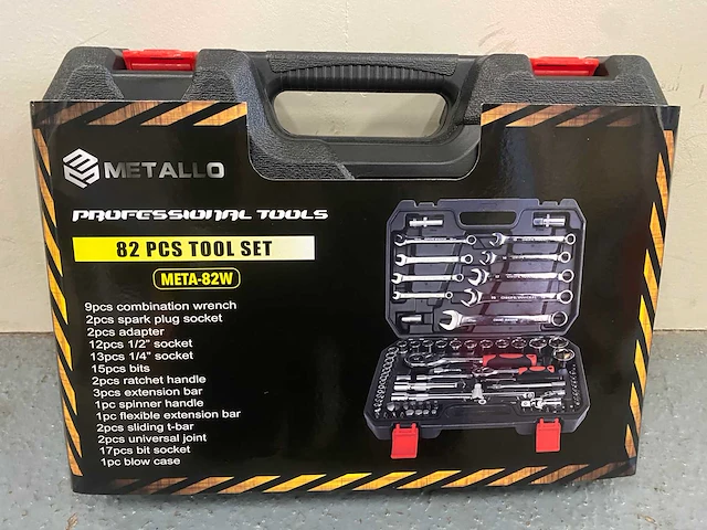 2025 metallo meta-82w gereedschapskoffer gevuld - afbeelding 6 van  6