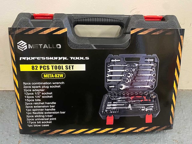 2025 metallo meta-82w gereedschapskoffer gevuld - afbeelding 6 van  6
