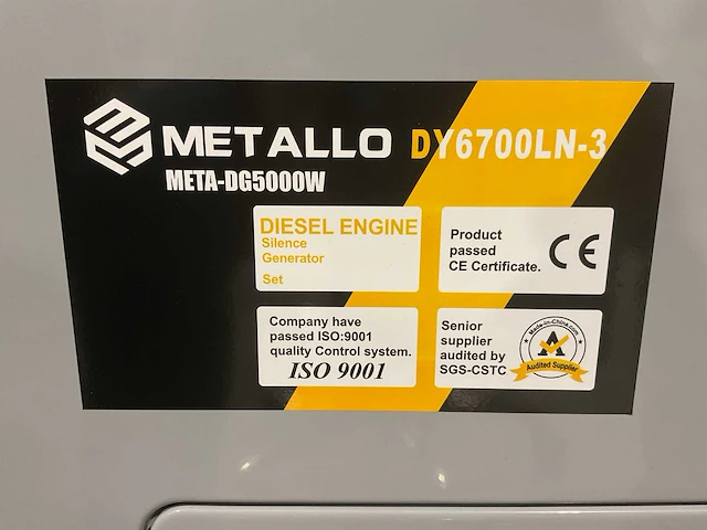 2025 metallo meta-dg5000w stroomgenerator - afbeelding 8 van  17