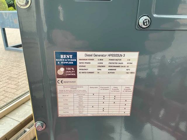 2025 metallo meta-dg5000w stroomgenerator - afbeelding 4 van  9