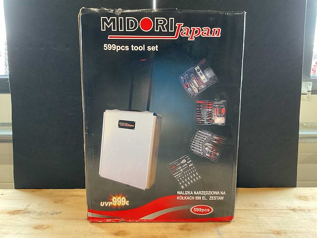 2025 midori japan 599 pcs gereedschapskoffer - afbeelding 1 van  3