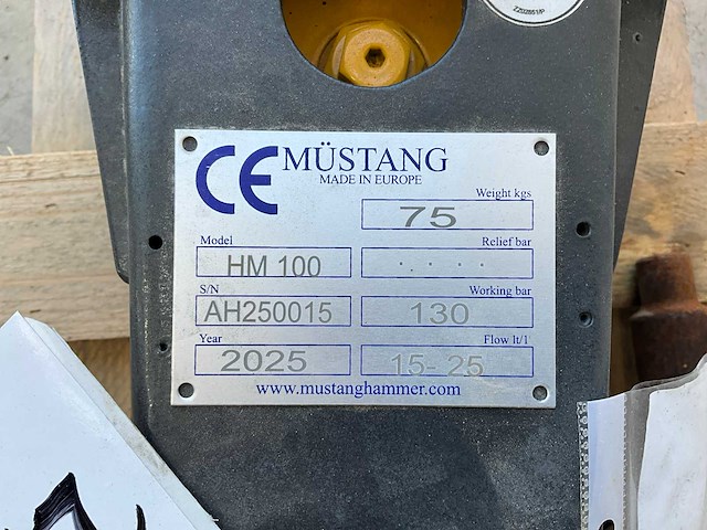 2025 müstang hm100 sloophamer - afbeelding 7 van  7