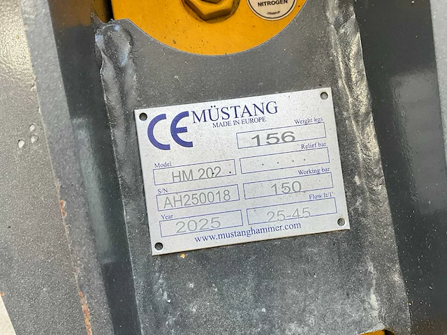 2025 müstang hm202 sloophamer nieuw - afbeelding 7 van  7