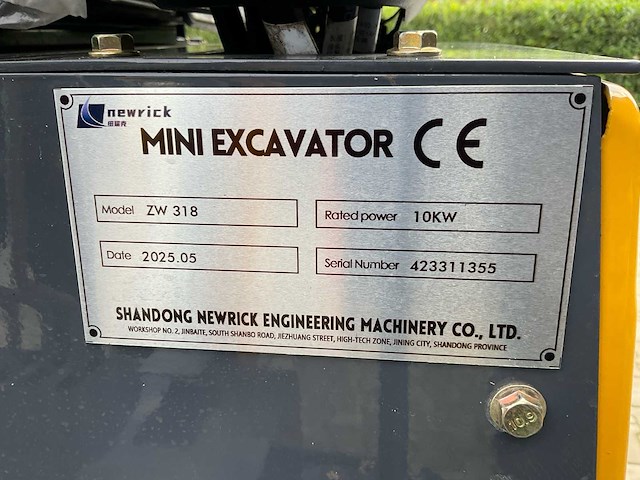 2025 newrick zw 318 minigraafmachine - afbeelding 15 van  22