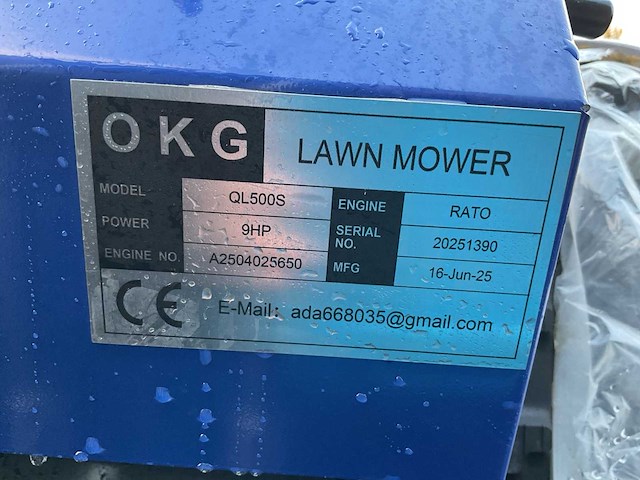2025 okg ql500s grasmaaier - afbeelding 17 van  17