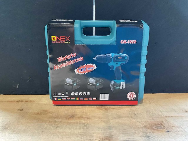 2025 onex german style ox-1539 accu schroefmachine - afbeelding 1 van  4