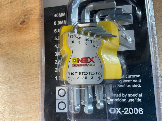 2025 onex german style ox-2006 torx hex set - afbeelding 3 van  3