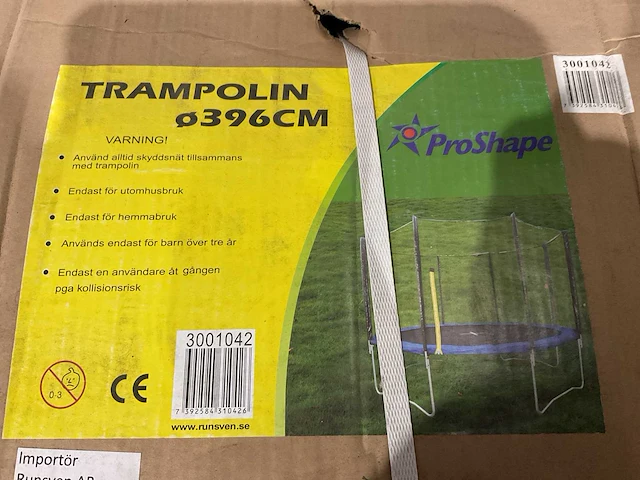 2025 pro shape 3001042 396cm trampoline - afbeelding 2 van  2