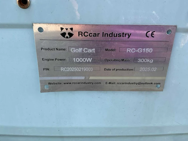 2025 rc rc-g150 golf cart - afbeelding 4 van  12