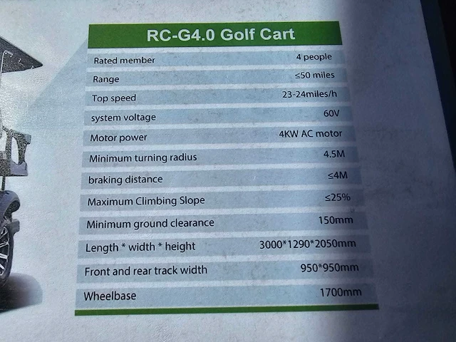 2025 rccar industry rc-g4.0 golfkar - afbeelding 13 van  21