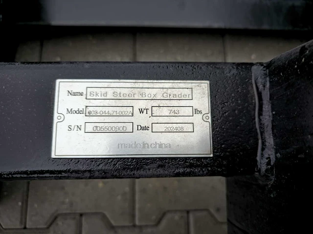 2025 rhino-cross 003-044-71-002a box grader ten behoeve van schranklader - afbeelding 5 van  13