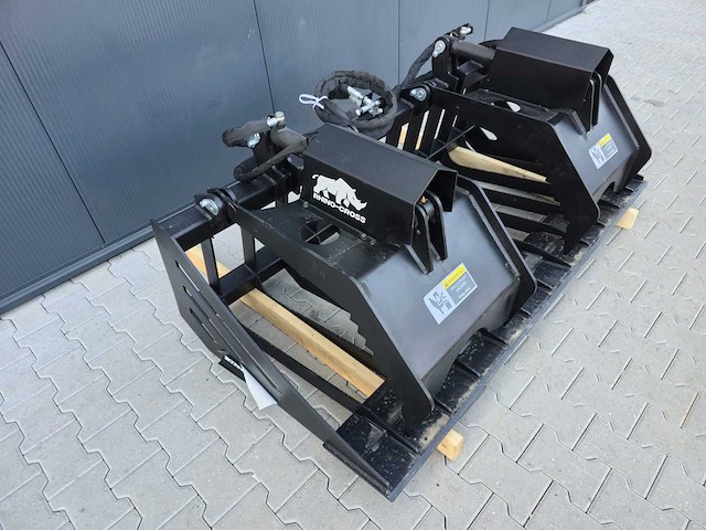2025 rhino-cross 72 inch rock grapple bucket ten behoeve van schranklader - afbeelding 11 van  11