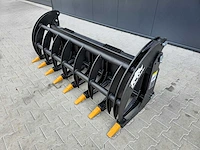 2025 rhino-cross 78 inch heavy duty fork grapple industriele grijper met tanden ten behoeve van schranklader - afbeelding 1 van  10