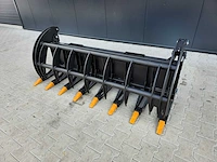 2025 rhino-cross 78 inch heavy duty fork grapple industriele grijper met tanden ten behoeve van schranklader - afbeelding 3 van  10