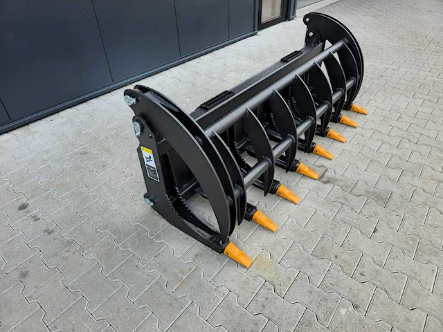 2025 rhino-cross 78 inch heavy duty fork grapple industriele grijper met tanden ten behoeve van schranklader - afbeelding 5 van  10