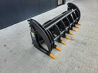 2025 rhino-cross 78 inch heavy duty fork grapple industriele grijper met tanden ten behoeve van schranklader - afbeelding 5 van  10