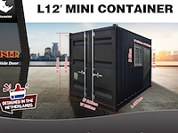 2025 rhino-cross-containers 12ft met deur en raam zeecontainer - afbeelding 9 van  9