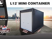 2025 rhino-cross-containers 12ft met roldeur zeecontainer - afbeelding 6 van  7