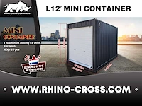 2025 rhino-cross-containers 12ft met roldeur zeecontainer - afbeelding 7 van  7