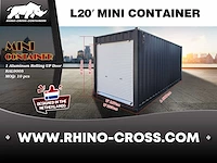 2025 rhino-cross-containers 20ft met roldeur zeecontainer - afbeelding 8 van  9