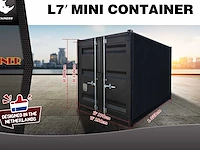 2025 rhino-cross-containers 7ft zwart zeecontainer - afbeelding 8 van  8