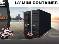 2025 rhino-cross-containers 8ft zwart zeecontainer - afbeelding 7 van  7