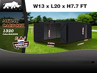 2025 rhino-cross-garages 6,02x3,9x2,32 m loods / staalconstructie compleet met wand- en dakpanelen - afbeelding 3 van  3