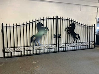 2025 rhino-cross-gates 365 cm paard stijl toegangspoort - afbeelding 1 van  4