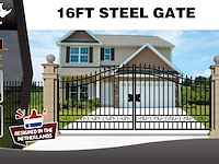 2025 rhino-cross-gates 496 cm plain stijl toegangspoort - afbeelding 2 van  4