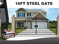 2025 rhino-cross-gates 496 cm plain stijl toegangspoort - afbeelding 2 van  4