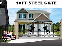 2025 rhino-cross-gates 547 cm paard stijl toegangspoort - afbeelding 2 van  4