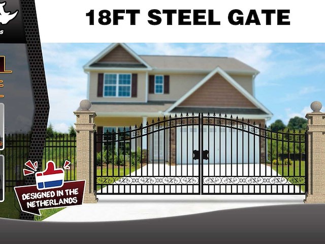 2025 rhino-cross-gates 547 cm plain stijl toegangspoort - afbeelding 2 van  4