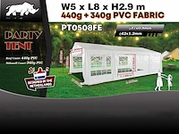 2025 rhino-cross-party tent pt0508fe 5x8x2.9 partytent - afbeelding 9 van  17