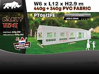 2025 rhino-cross-party tent pt0612fe 6x12x2.9m partytent - afbeelding 7 van  15