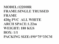 2025 rhino-cross-shelter 122008r - 6,1x3,66x2,44 m opslagtent / opslagshelter - afbeelding 4 van  9