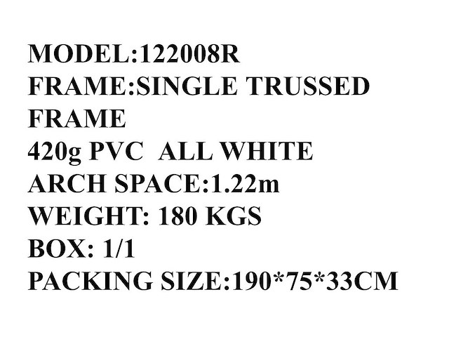2025 rhino-cross-shelter 122008r - 6,1x3,66x2,44 m opslagtent / opslagshelter - afbeelding 4 van  9