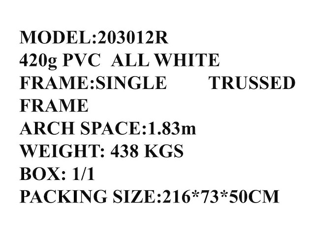 2025 rhino-cross-shelter 203012r - 9,15x6,1x3,66 m opslagtent / opslagshelter - afbeelding 8 van  9