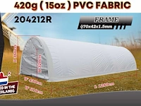 2025 rhino-cross-shelter 204212r - 12,8x6,1x3,66 m opslagtent / opslagshelter - afbeelding 2 van  9