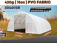 2025 rhino-cross-shelter 304015r - 12x9,15x4,5 m opslagtent / opslagshelter - afbeelding 3 van  9