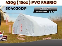 2025 rhino-cross-shelter 304020dp - 12,2x9,15x6,1 m opslagtent / opslagshelter - afbeelding 1 van  3
