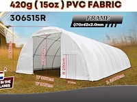 2025 rhino-cross-shelter 306515r - 20x9,15x4,5 m opslagtent / opslagshelter