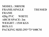 2025 rhino-cross-shelter 308515r - 26x9,15x4,5 m opslagtent / opslagshelter - afbeelding 2 van  3